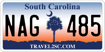 SC license plate NAG485
