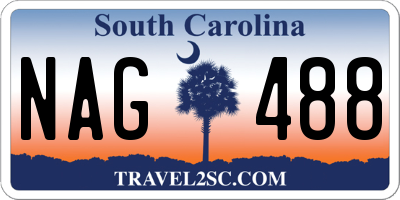 SC license plate NAG488