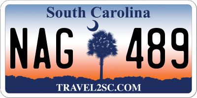SC license plate NAG489