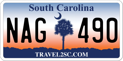 SC license plate NAG490