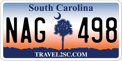 SC license plate NAG498