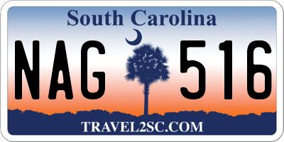 SC license plate NAG516