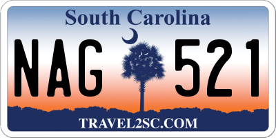 SC license plate NAG521