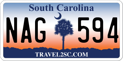 SC license plate NAG594