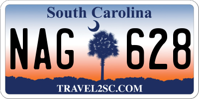 SC license plate NAG628