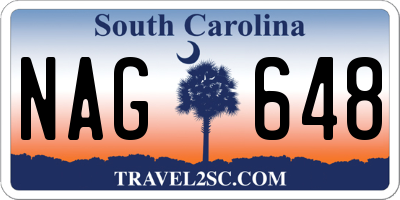 SC license plate NAG648