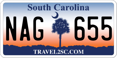 SC license plate NAG655
