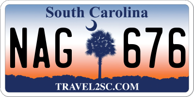 SC license plate NAG676