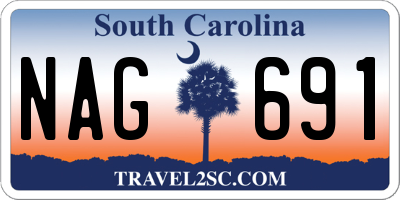 SC license plate NAG691