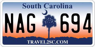 SC license plate NAG694