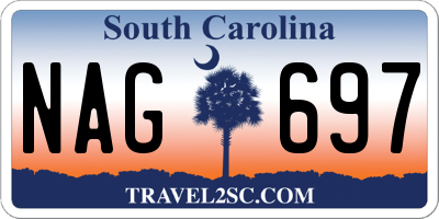 SC license plate NAG697