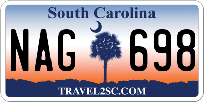 SC license plate NAG698