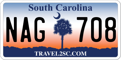 SC license plate NAG708
