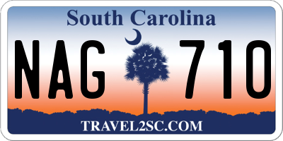 SC license plate NAG710