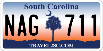 SC license plate NAG711