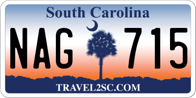SC license plate NAG715