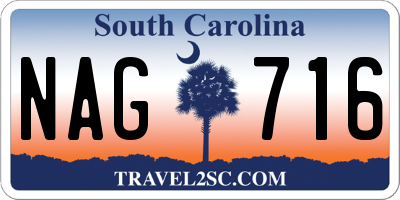 SC license plate NAG716