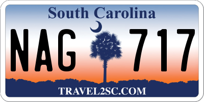SC license plate NAG717
