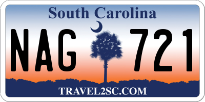 SC license plate NAG721