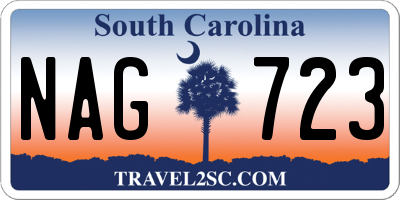 SC license plate NAG723