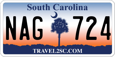 SC license plate NAG724