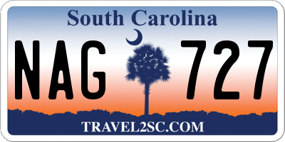 SC license plate NAG727