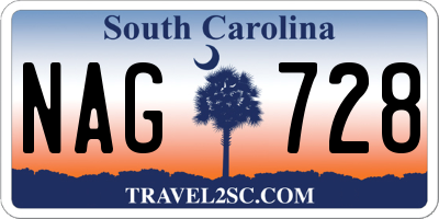 SC license plate NAG728