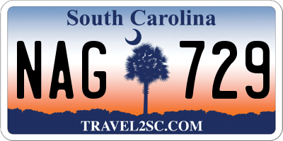 SC license plate NAG729