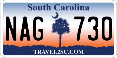 SC license plate NAG730