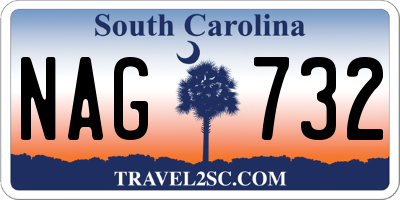 SC license plate NAG732