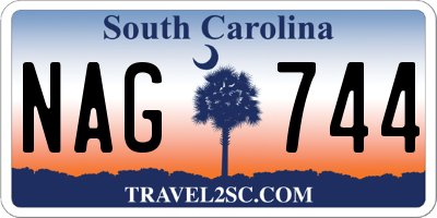 SC license plate NAG744