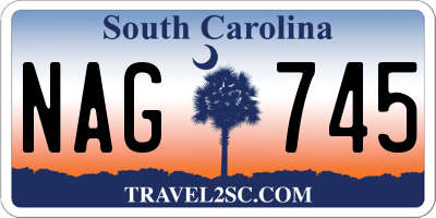 SC license plate NAG745