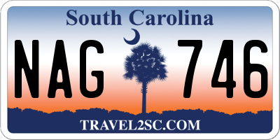 SC license plate NAG746