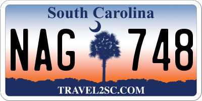 SC license plate NAG748