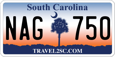 SC license plate NAG750