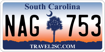 SC license plate NAG753