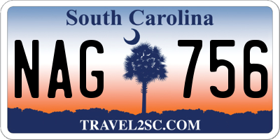 SC license plate NAG756