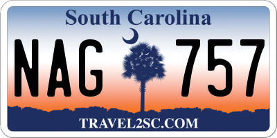 SC license plate NAG757
