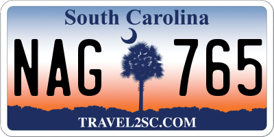 SC license plate NAG765