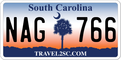 SC license plate NAG766
