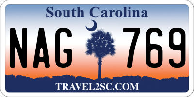 SC license plate NAG769