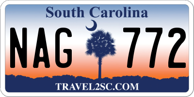SC license plate NAG772