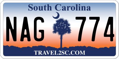 SC license plate NAG774