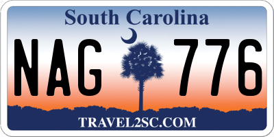 SC license plate NAG776