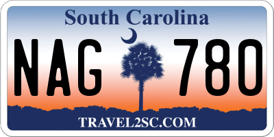 SC license plate NAG780