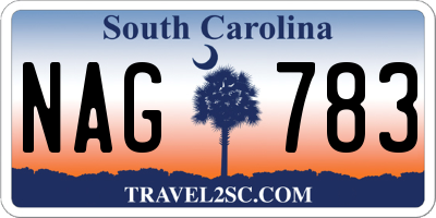 SC license plate NAG783