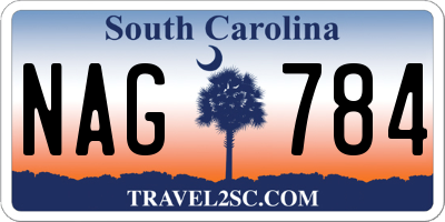 SC license plate NAG784