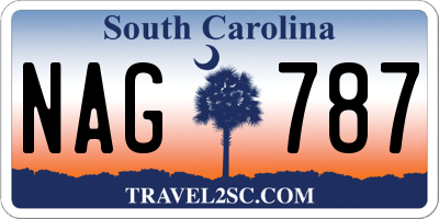 SC license plate NAG787