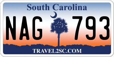 SC license plate NAG793