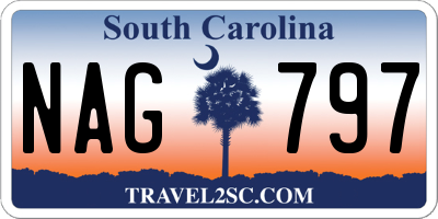 SC license plate NAG797